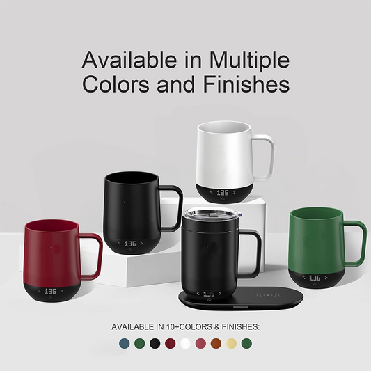 Hayins Temperature Control Smart Mug, Self Heating Coffee Mug LED Display,(16oz, Black)